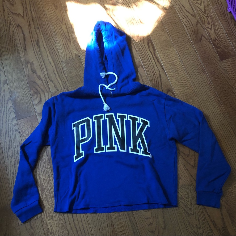 PINK Cropped Hoodie